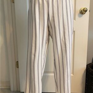 Honey Punch Striped Cropped Pant Small